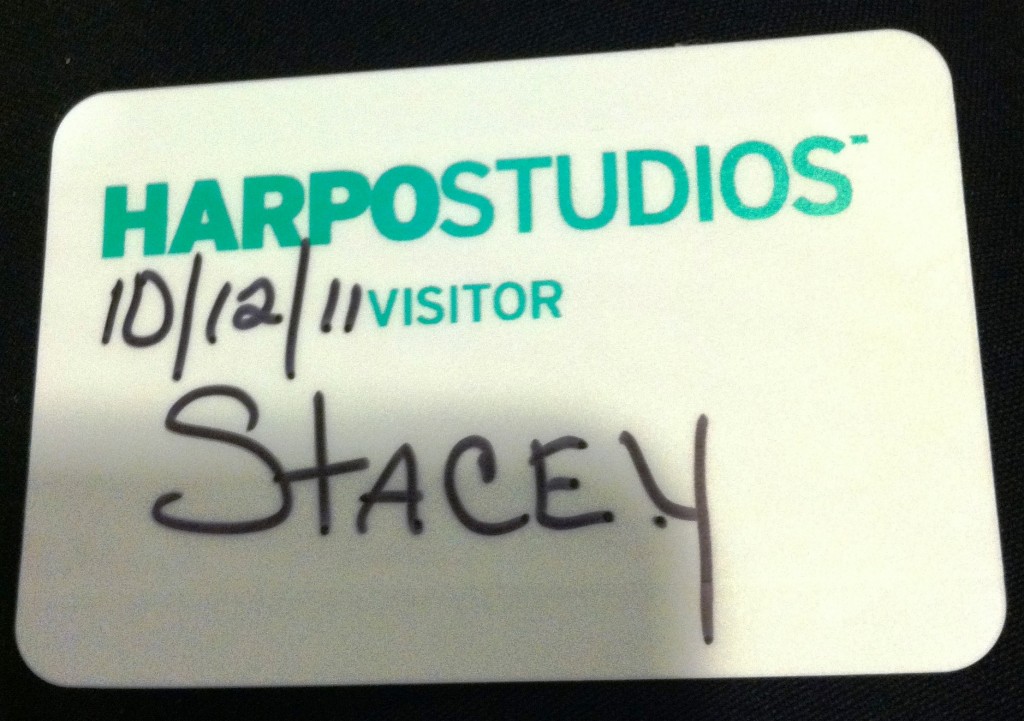 Harpo Studios Name Tag